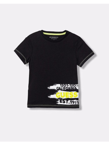 guess kids ss t-shirt μπλουζα παιδικο boy n6ri02k8hm4-jblk