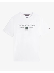 tommy hilfiger bt-brand love mono stack tee-b mw0mw44053-ybr white