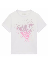 guess kids ss t-shirt μπλουζα παιδικο girl k6ri00k6yw4-g011 white