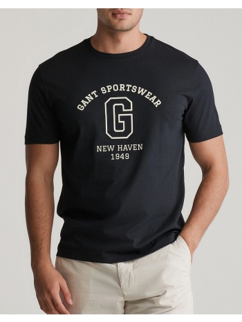gant μπλουζα κμ graphic ss t-shirt 3g2003310-5 black