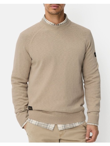 camel πλεκτό πουλοβερ crew neck c261-409500-7k56-17 biege