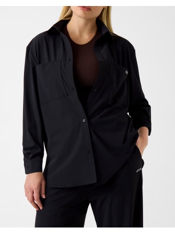 guess nat shacket πουκαμισο γυναικειο v6rh00wl232-jblk black