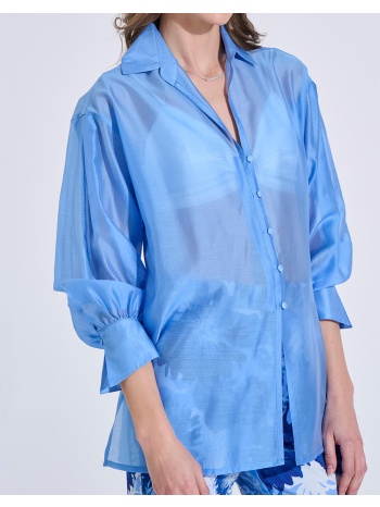 bill cost πουκαμισο 10-150319-0-σιελ blue