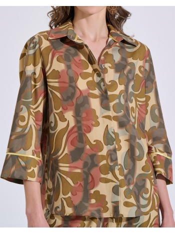 bill cost πουκαμισο 10-342489-0-ωχρα multi