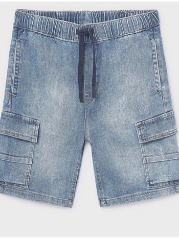 mayoral βερμουδα denim cargo 06218-032 denimblue
