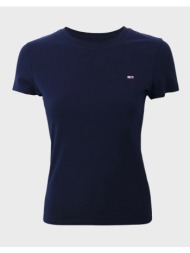 tommy jeans tjw c-neck tee dw0dw20459-c1g darkblue