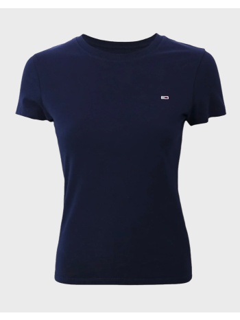 tommy jeans tjw c-neck tee dw0dw20459-c1g darkblue