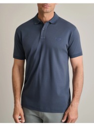 navy&green μπλουζα πολο 24ey.039/2pl-orion blue steelblue