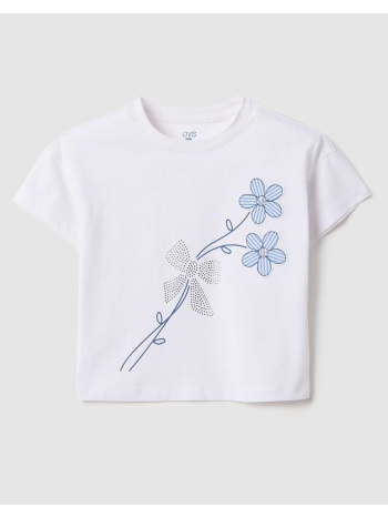 ovs tshirt with sequins 2554210-bright white white