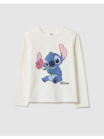 ovs t-shirt long sleeve lilo 2554281-snow white offwhite