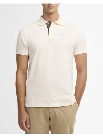 barbour μπλουζα polo mml0012-brwh71.12 offwhite
