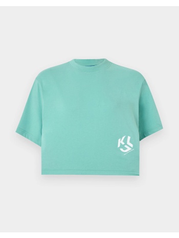 karl lagerfeld jeans klj reg cropped monogram tee
