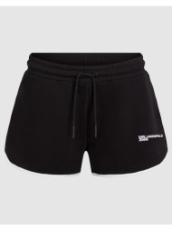 karl lagerfeld jeans klj binding sweat short b2w10125-999 black