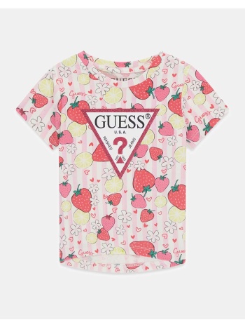 guess ss t-shirt μπλουζα παιδικο girl k6gi13k6yw4-pme9 multi
