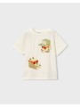 mayoral μπλουζα κοντομαν mix and match 03078-072 cream