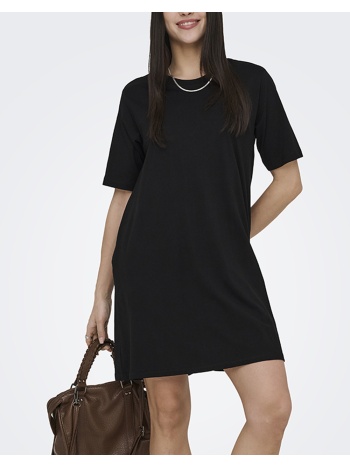 only onlmara s/s pocket dress jrs noos 15374631-black black