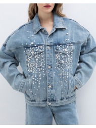 toi&moi τζακετ τζιν 60-1715-126-1013 denimblue