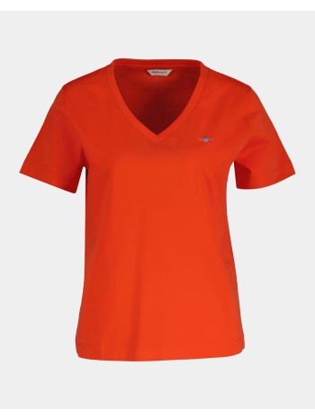 gant μπλουζα κμ reg shield ss v-neck t-shirt 3gw4200750-679