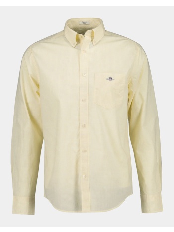gant υποκαμισο μμ reg classic poplin gingham shirt