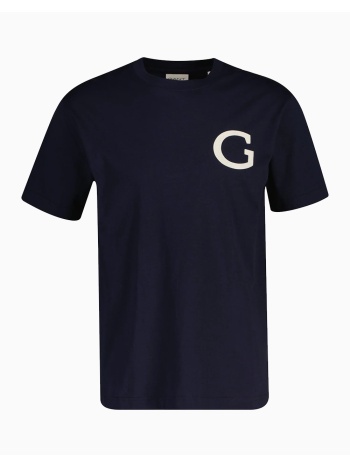 gant μπλουζα κμ g badge ss tshirt 3g2003411-433 darkblue