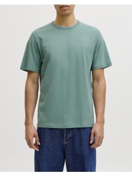 jack&jones jjcollege logo tee ss crew neck 12288105-mineral blue ciel