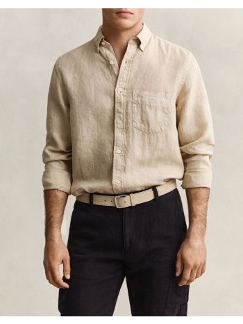 gant υποκαμισο μμ reg gmnt dyed linen shirt 3g3240120-200