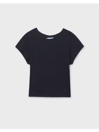 mayoral μπλουζα κοντομανικη καναλε 06008-016 black