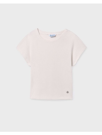 mayoral μπλουζα κοντομανικη καναλε 06008-015 biege