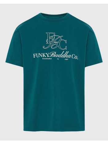 funky buddha μπλούζα κοντό μανίκι και τύπωμα