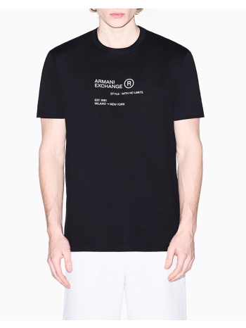 armani exchange t-shirt xm002490af10358-uc001 black