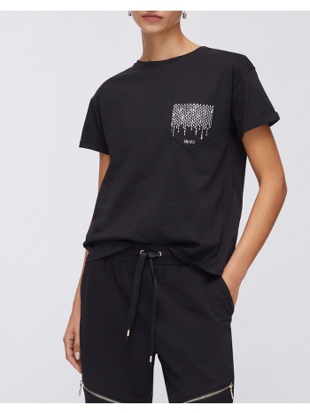 liu jo white_wa6j19_t-shirt moda m/c μπλουζα γυναικειο