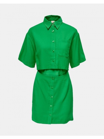 only onlemery s/s short dress pnt 15283692-kelly green green σε προσφορά