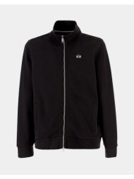 la martina ζακετα φουτερ μμ man full zip sweatshirt diagon 3lmmcf004-09999 black