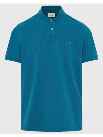 funky buddha polo shirts fbm013-001-11-ocean depth oceanblue