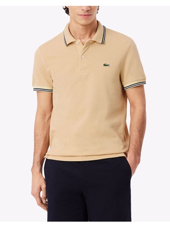 lacoste μπλουζα κμ polo ss 3ph9875-8xf biege