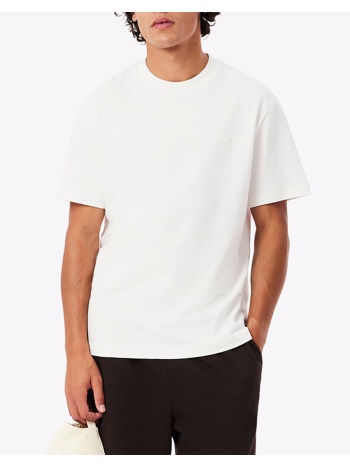 lacoste μπλουζα κμ tee-shirt ss 3th1979-70v offwhite