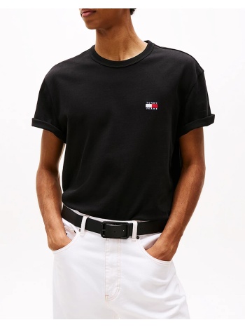 tommy jeans tjm reg badge tee ext dm0dm20322-bds black