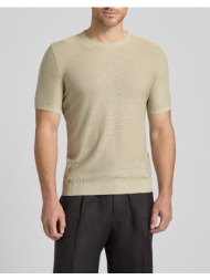 antony morato mmsw01600ya500067 min of 6 sweater regular fit in linen blend soft yarn πλεκτο ανδρικο