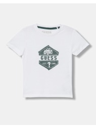 guess ss t-shirt μπλουζα παιδικο boy n6ri18k8hm4-g011 white