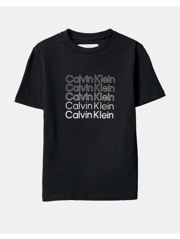 calvin klein jeans stacked logo ss t-shirt