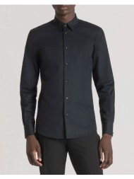 antony morato mmsl00628fa440052 min of 6 shirt napoli slim fit in soft touch jacquard cotton πουκαμι