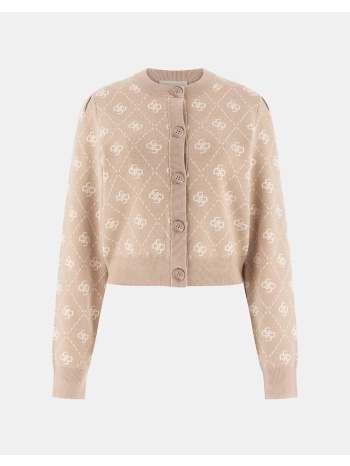 guess sarah 4g ls cn cardi swtr πλεκτο γυναικειο