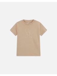 guess ss t-shirt μπλουζα παιδικο boy n6ri17k8hm4-g1l9 sandybrown