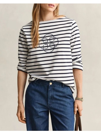 gant μπλουζα χμ reg three-quarter sleeve t-shirt
