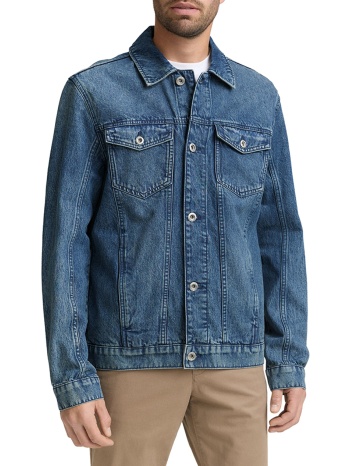 tom tailor basic den μπουφαν ανδρικο 1049265-10119 denimblue