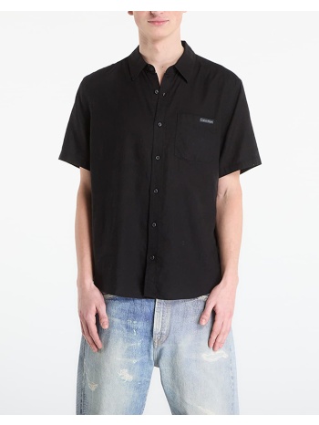 calvin klein jeans ss solid causal linen classic sh