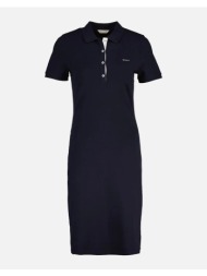gant φορεμα slim contrast color pique dress 3gw4201468-433 darkblue