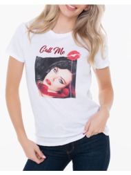 guess ss call me easy tee μπλουζα γυναικειο w6ri08k9rm1-g011 white