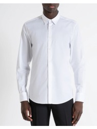 antony morato mmsl00628fa440052 min of 6 shirt napoli slim fit in soft touch jacquard cotton πουκαμι