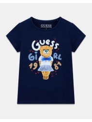 guess kids ss t-shirt μπλουζα παιδικο girl k6ri03k6yw4-g7hr darkblue
